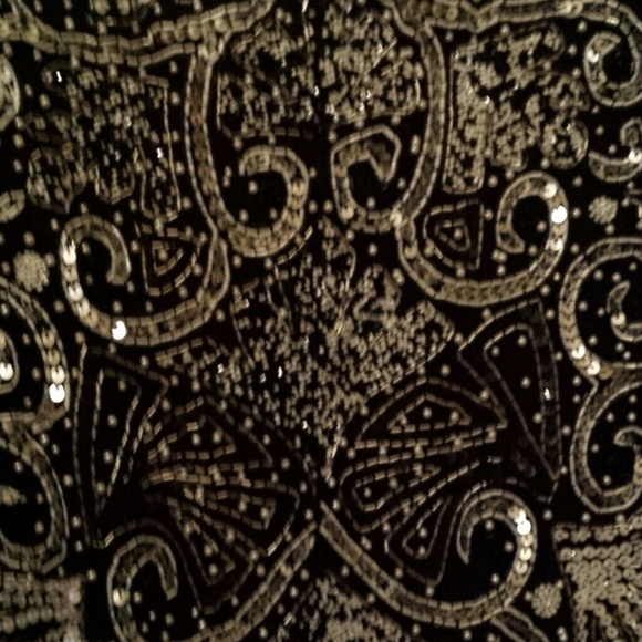 Silk Sequin & beaded dress - Picture 4 of 4