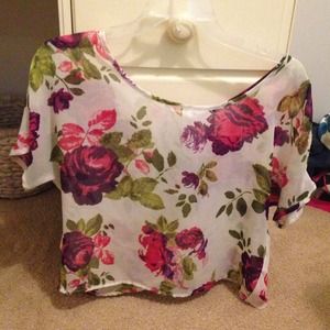 floral top from pacsun