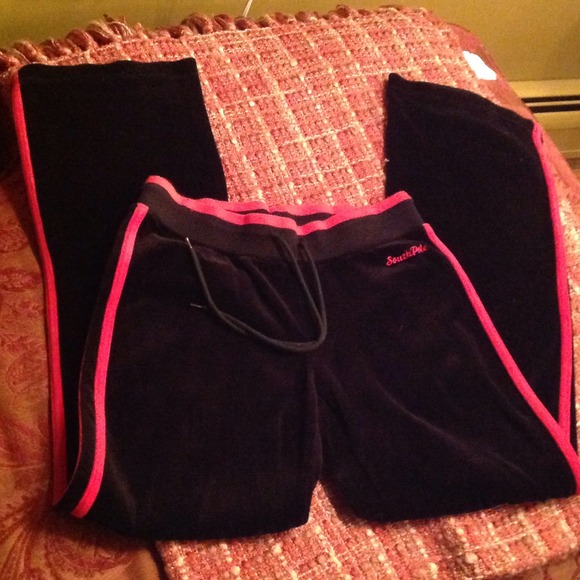 SOUTHPOLE JR VELOUR SWEAT PANTS