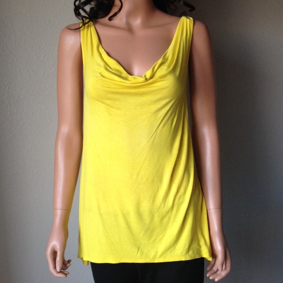 ⬇ELLA MOSS Yellow Sleeveless Top Sz S SOLD - Picture 2 of 2