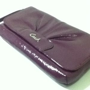super cute violet clutch from COACH