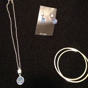 Florida Gator jewelry set