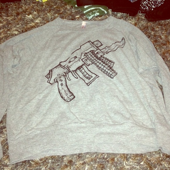 The Angry Penguin long sleeve grey shirt