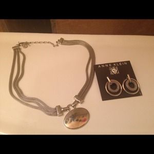 Necklace and matching earrings