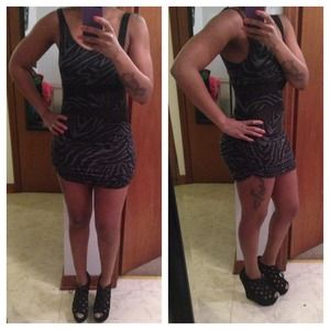 Animal print party dress