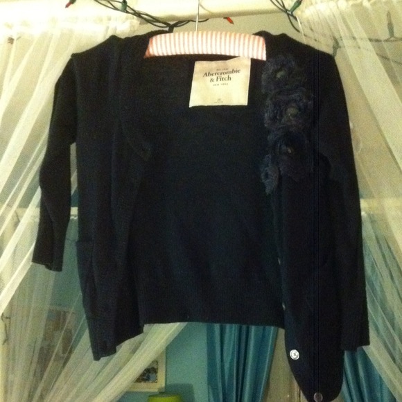 Abercrombie & Fitch Navy Blue Cardigan