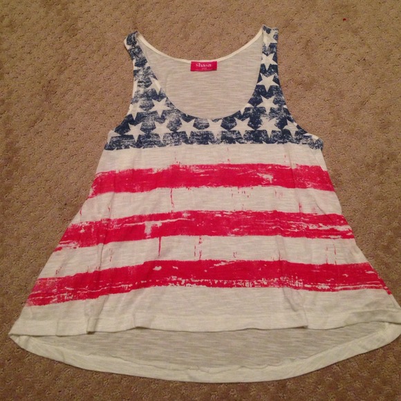 American flag tank