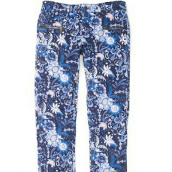 Club Monaco paisley jeans