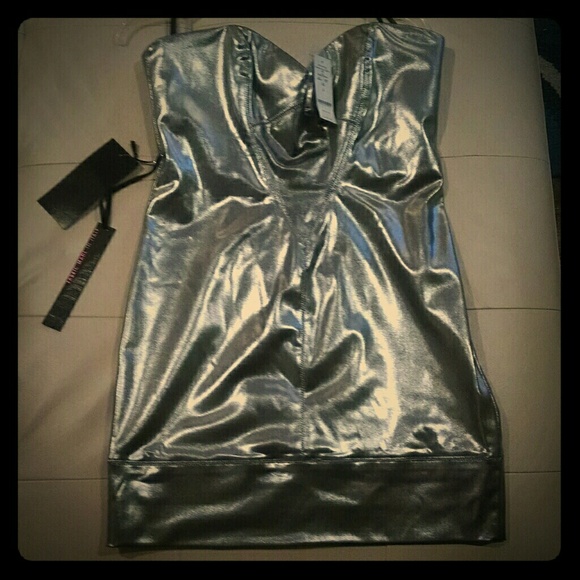 Bebe Addiction Vavavooom Foiled Tube Dress!!!!!