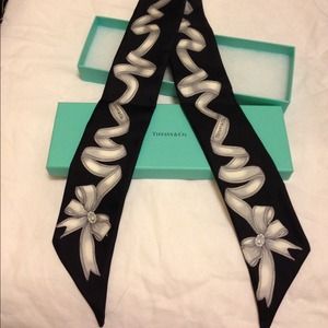 Tiffany & Co. Black and White Twilly