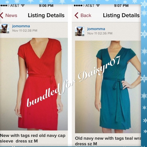 2 old navy wrap dresses bundled for daisyr07