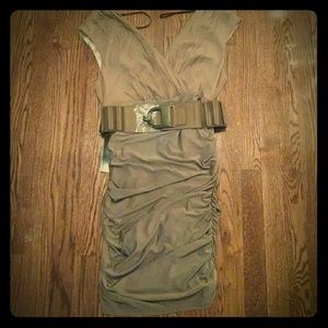 Bebe Kammy Belted Pencil Dress!!!!!
