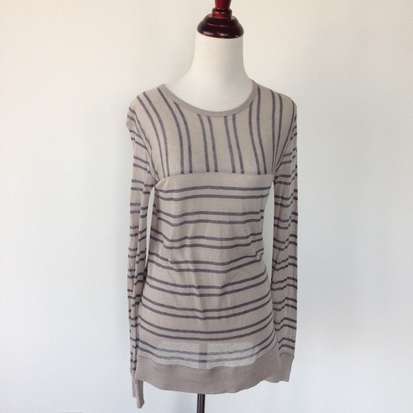 T by Alexander Wang linen long sleeve top
