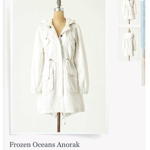 Anthro Frozen Oceans Anorak (White)