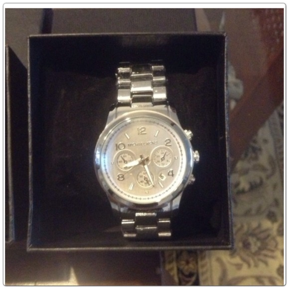Mk silver watch for @starsha