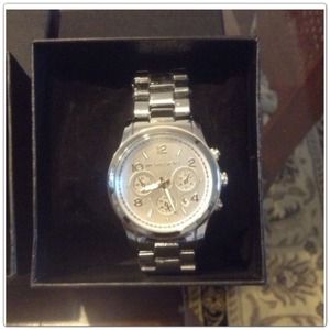 Mk silver watch for @starsha
