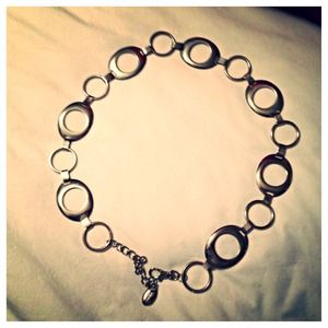 Nine West Silver Chain Belt