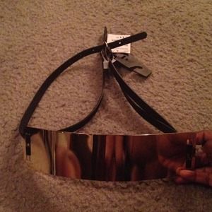 Gold Mirrored Belt.