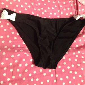 Black bow swim bikini bottoms!