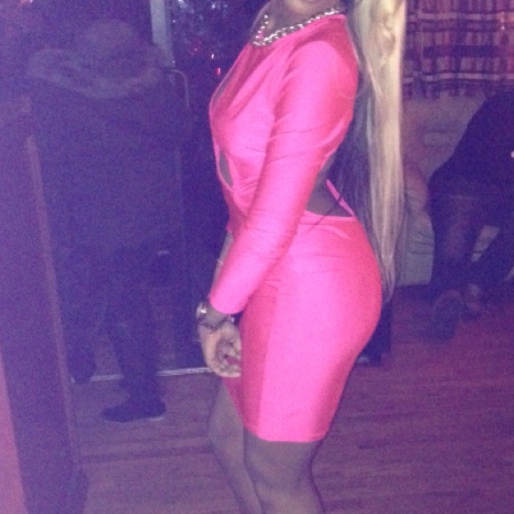 Pink Custom Made Dress - Picture 2 of 2