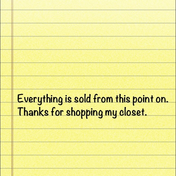 Thanks for shopping my closet. - Picture 1 of 1