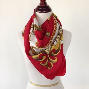Chain rope print scarf