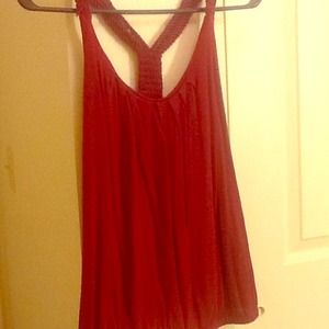 Maroon tank top