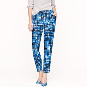 J. Crew Collection cropped silk wool pants