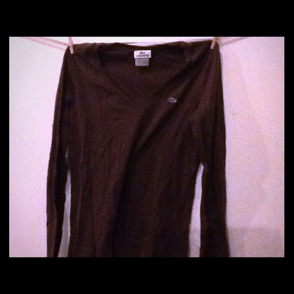 ✴️REDUCED✴️ Brown Lacoste Tee
