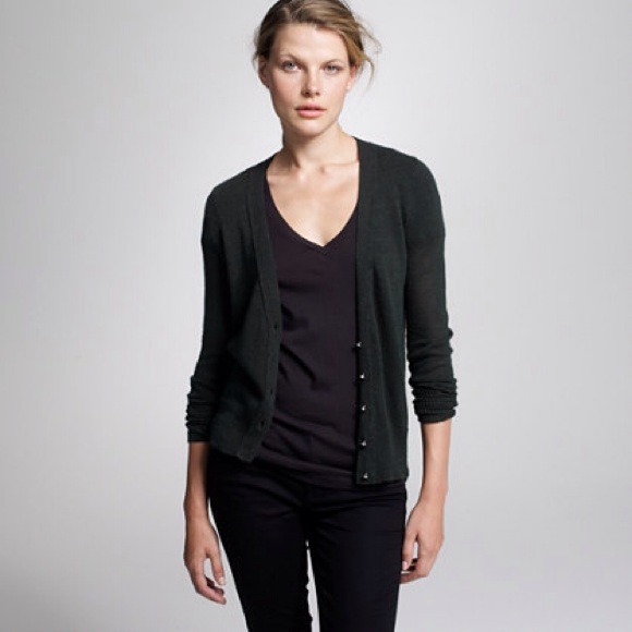 J. Crew Dulphine bling button cardigan red, size S