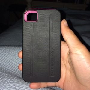 iPhone 4/4s pink and black protective case