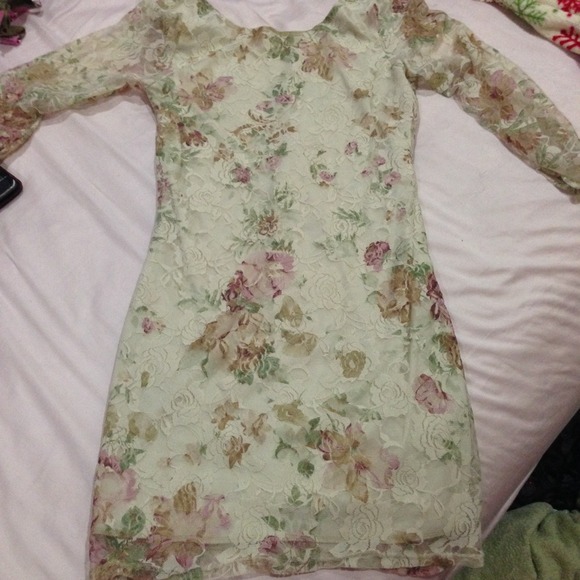 Floral lace dress