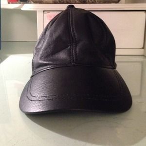 Asos leather baseball cap