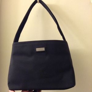 Authentic Ralph Lauren Black Nylon Hobo Handbag