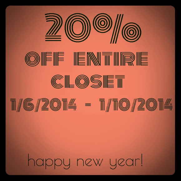 Everything is 20% off for a few days!
