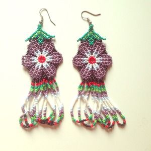 Authentic Mexican Beaded Earrings
