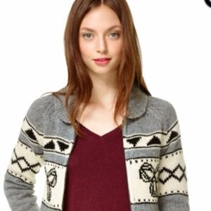Aritzia TNA Sea to Sky Cardigan Sweater in Oatmeal