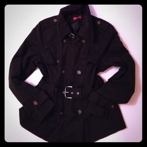 Black double breasted coat-sold on vinted