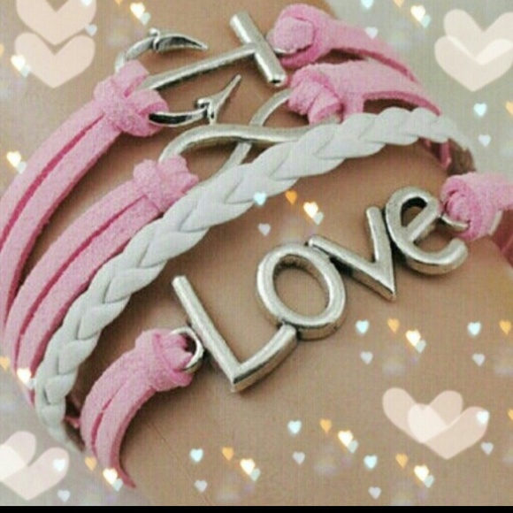 Love,anchor& infinity bracelet