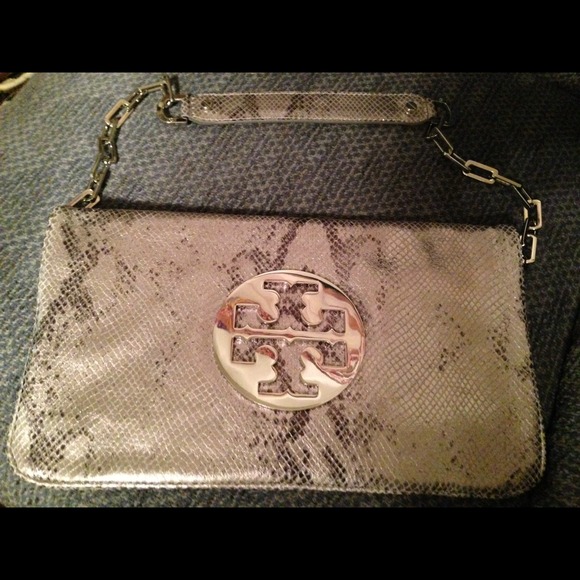 REAL Tory Burch Silver Purse