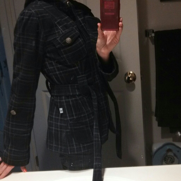Black plaid jacket - Picture 3 of 4