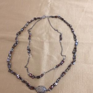 2 strand handmade chainmail necklace.