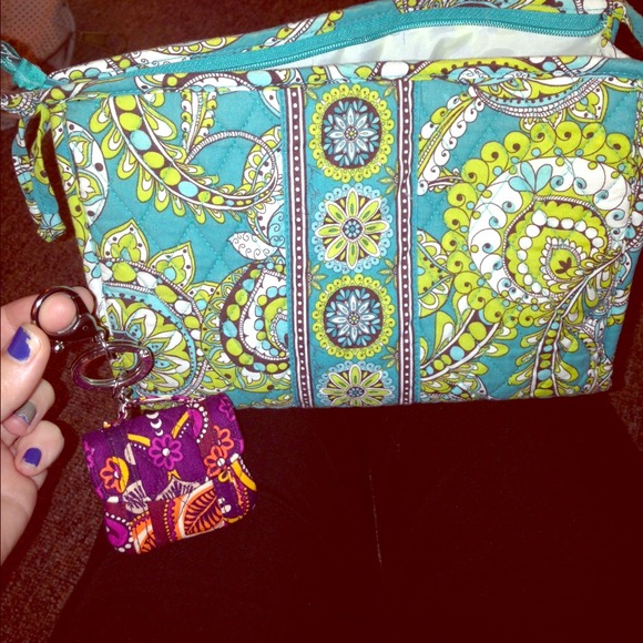 Vera Bradley large cosmetic case peacock