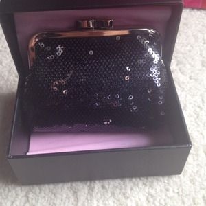 Victoria's secret change clutch in sequins