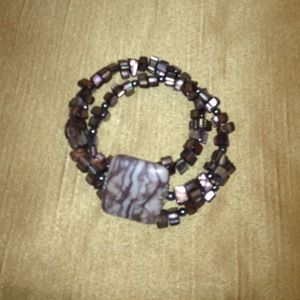 Memory wire bracelet.