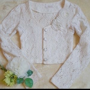 Beautiful White Lace Blazer (like new!)