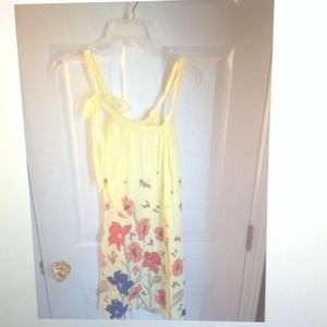 Old navy yellow flower dress