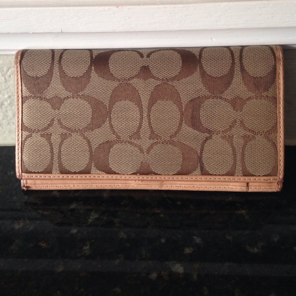Coach checkbook holder