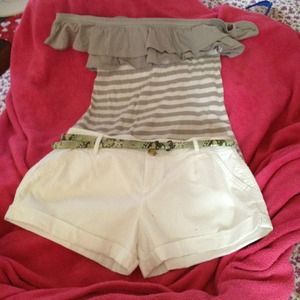 Abercrombie top and short
