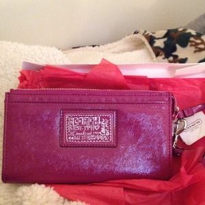 Coach purple wallet